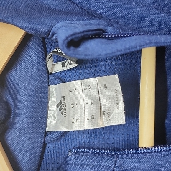 Blue adidas young mens jacket - Picture 2 of 8